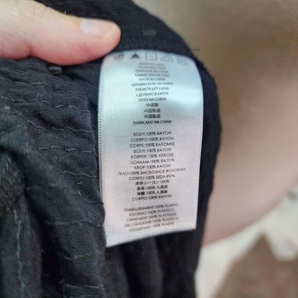 MICHAEL Michael Kors Black Allover Sequin Wrap Dress Size Petite Medium - Picture 10 of 12